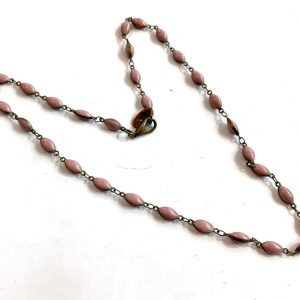 collana ottone smaltata marrone